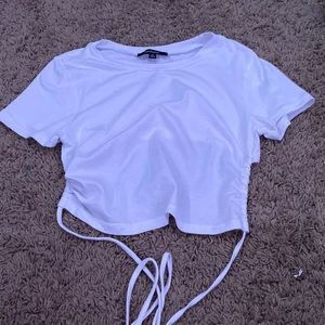 crop top with cut out back